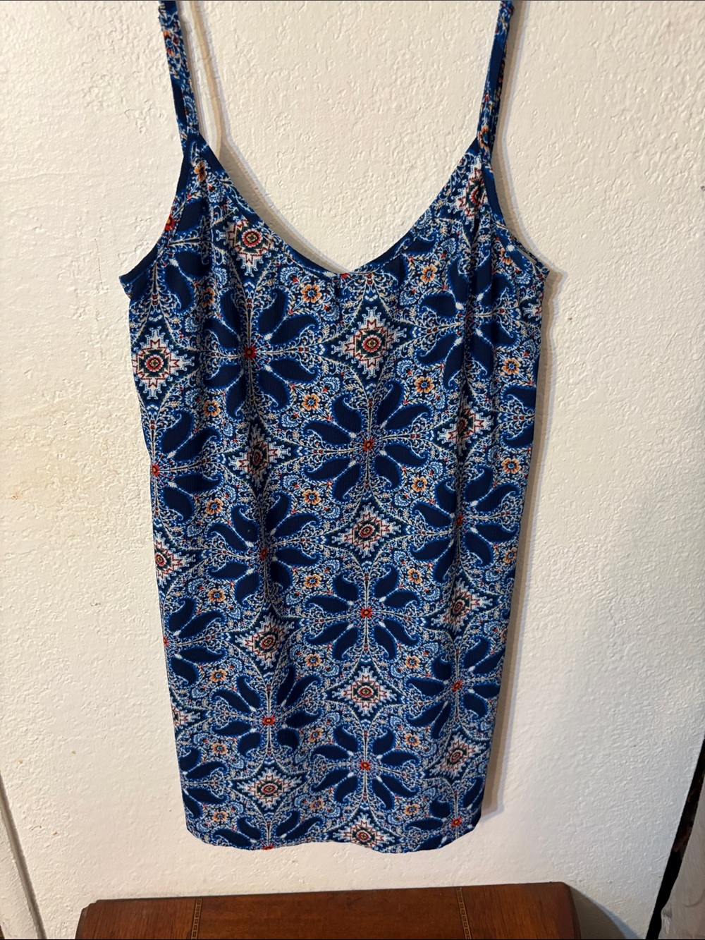 Show Me Your MuMu Blue Paisley Medallion Slip Dress